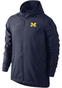 Mens Michigan Wolverines Navy Blue Nike Essential Light Weight Jacket