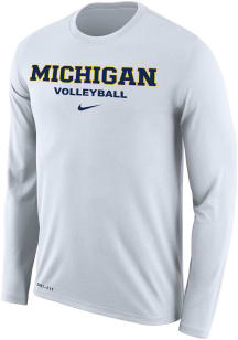 Nike Michigan Wolverines White Legend Long Sleeve T-Shirt