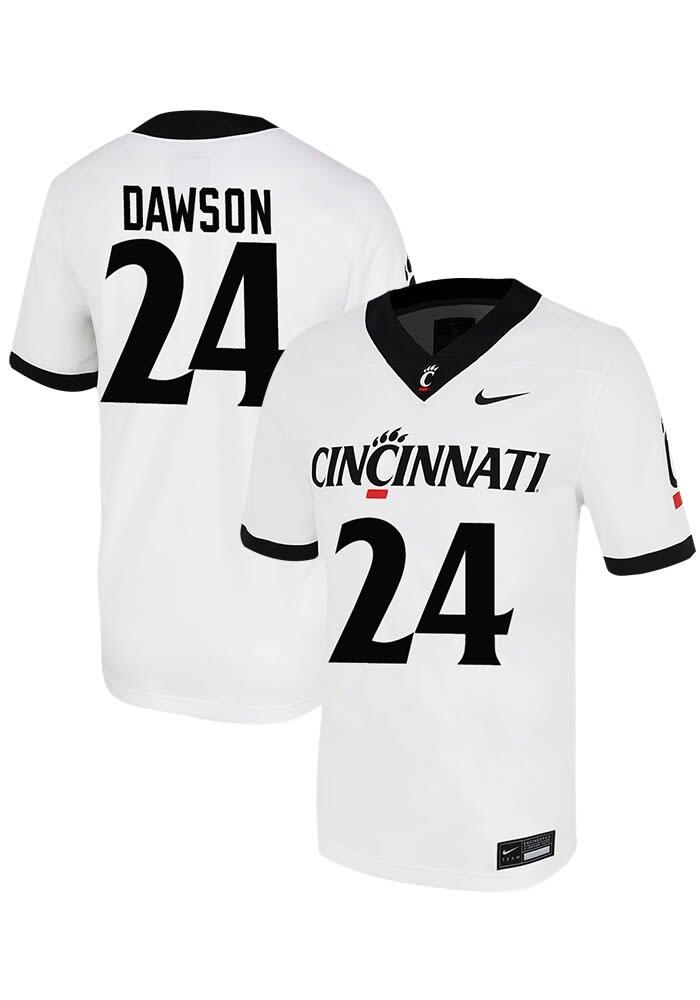 Victor Dawson Nike Cincinnati Bearcats White NIL Game Name And Number Football Jersey