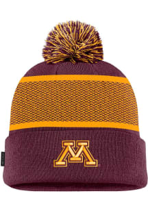 Minnesota Golden Gophers Nike Peak Beanie Pom Mens Knit Hat - Maroon