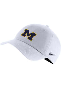 Nike Michigan Wolverines Campus Cap Adjustable Hat - White