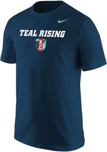 Nike KC Current Navy Blue Teal Rising Short Sleeve T Shirt