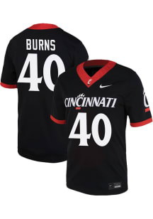 Kamari Burns  Nike Cincinnati Bearcats Black 40 NIL Game Name And Number Football Jersey