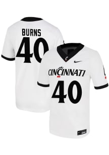 Kamari Burns Nike Mens White Cincinnati Bearcats Logo NIL Game Name And Number Football Jersey