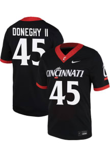 Brian Doneghy II Nike Mens Black Cincinnati Bearcats 45 NIL Game Name And Number Football Jersey