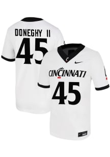 Brian Doneghy II Nike Mens White Cincinnati Bearcats Team NIL Game Name And Number Football Jersey