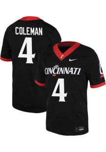 Mikah Coleman Nike Mens Black Cincinnati Bearcats 4 NIL Game Name And Number Football Jersey