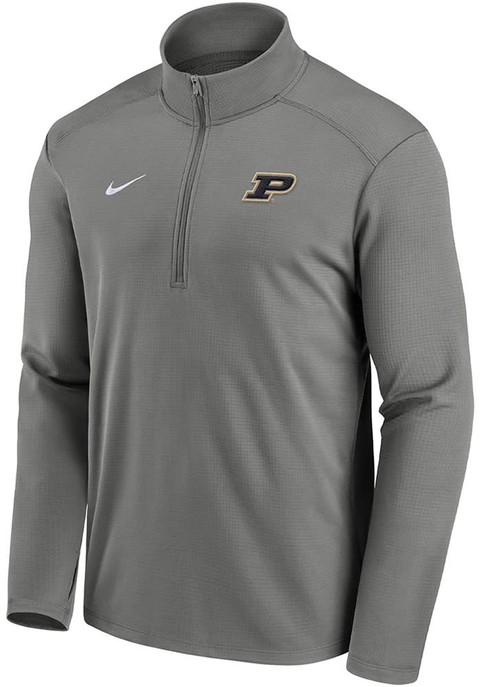 Nike Mens HEATHER GREY Purdue Boilermakers Primary Logo