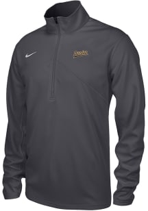 Mens Purdue Boilermakers Grey Nike Vintage Script Training Qtr Zip Pullover