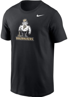 Purdue Boilermakers Black Nike Vintage Pete Logo Short Sleeve T Shirt