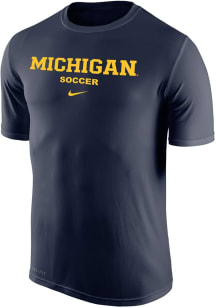 Michigan Wolverines Navy Blue Nike Legend Style Design Short Sleeve T Shirt