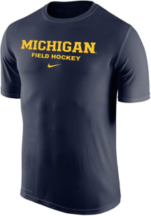 Michigan Wolverines Navy Blue Nike Legend Design Short Sleeve T Shirt