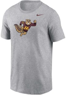 Minnesota Golden Gophers Grey Nike Alt Logo Short Sleeve T Shirt