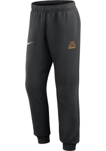 Mens Minnesota Golden Gophers Black Nike Logo Wordmark Therma Pants