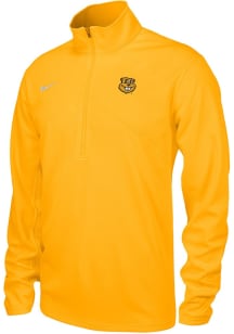 Mens Minnesota Golden Gophers Gold Nike Alt Logo Qtr Zip Pullover