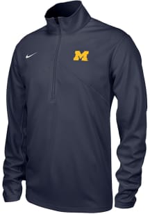 Mens Michigan Wolverines Navy Blue Nike Training Qtr Zip Pullover