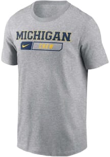 Michigan Wolverines Grey Nike Core Sketch Short Sleeve T Shirt