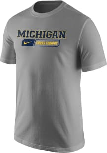 Michigan Wolverines Grey Nike Core Form Short Sleeve T Shirt