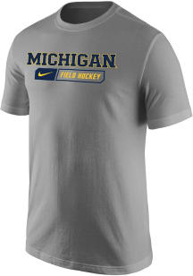 Michigan Wolverines Grey Nike Core Dub Short Sleeve T Shirt