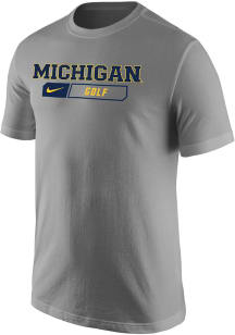 Michigan Wolverines Grey Nike Core Team Short Sleeve T Shirt