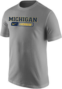 Michigan Wolverines Grey Nike Core Make Short Sleeve T Shirt