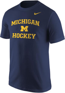 Michigan Wolverines Navy Blue Nike Core Short Sleeve T Shirt