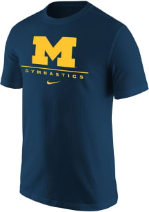 Michigan Wolverines Navy Blue Nike Core Design Graphic Short Sleeve T Shirt