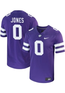 Darell Jones  Nike K-State Wildcats Purple NIL Game Name And Number Football Jersey