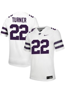 Blake Turner  Nike K-State Wildcats White NIL Game Name And Number Football Jersey