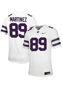 Zayden Martinez  Nike K-State Wildcats White NIL Game Name And Number Football Jersey