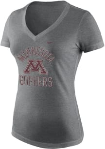 Minnesota Golden Gophers Grey Nike Triblend Short Sleeve T-Shirt