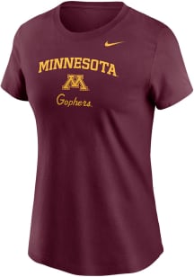 Minnesota Golden Gophers Maroon Nike Gophers Short Sleeve T-Shirt