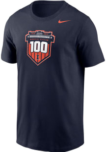 Nike Illinois Fighting Illini Navy Blue 100th Anniversary Memorial Stadium Short Sleeve T Shirt