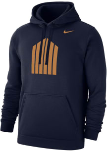 Mens Illinois Fighting Illini Navy Blue Nike 100th Anniversary Memorial Stadium Hooded Sweatshir..