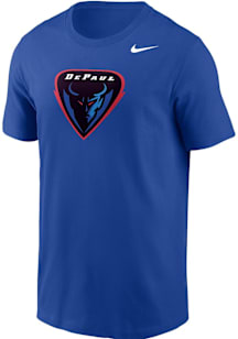 Nike DePaul Blue Demons Blue Primary Team Logo Short Sleeve T Shirt