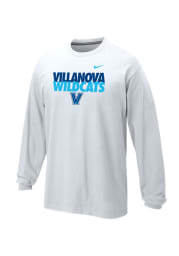 Nike Villanova Wildcats White Wildcats Long Sleeve T Shirt