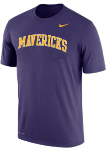 Nike Minnesota State Mankato Mavericks Purple Dri-FIT Arch Name Short Sleeve T Shirt