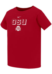 Toddler Ohio State Buckeyes Red Nike Legend Short Sleeve T-Shirt
