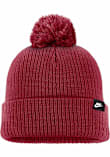 Nike Iowa State Cyclones Crimson Peak Cuff Pom Design Mens Knit Hat
