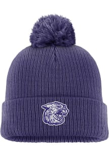 K-State Wildcats Nike Peak Cuff Pom Mens Knit Hat - Purple