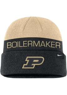 Purdue Boilermakers Nike Terra Cuff Mens Knit Hat - Black