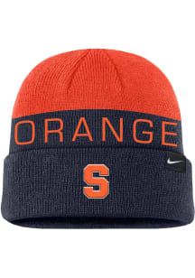 Nike Syracuse Orange Navy Blue Terra Cuff Mens Knit Hat