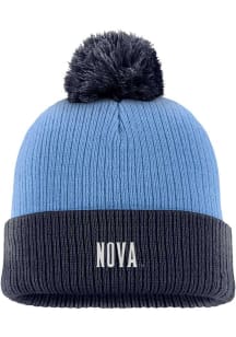 Nike Villanova Wildcats Navy Blue Peak Cuff Pom Design Mens Knit Hat