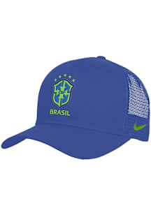 Nike Brazil National Team 5-Panel Rise Trucker Adjustable Hat - Blue