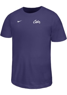 Youth K-State Wildcats Purple Nike Legend Small Logo Short Sleeve T-Shirt