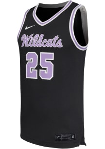 Mens K-State Wildcats Charcoal Nike Replica Basketball Jersey