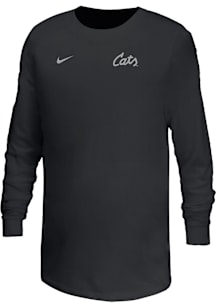 Youth K-State Wildcats Black Nike Legend Small Logo Long Sleeve T-Shirt