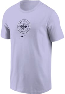Nike Racing Louisville Lavender Primary Logo Short Sleeve T Shirt