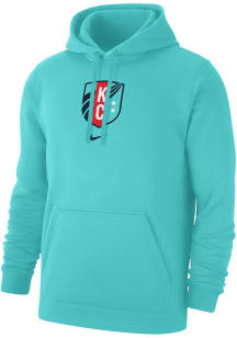 Nike KC Current Mens Teal Primary Logo Long Sleeve Hoodie