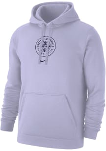 Nike Racing Louisville Mens Lavender Primary Logo Long Sleeve Hoodie